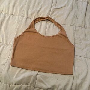 Medium SHEIN brown halter/crop top
